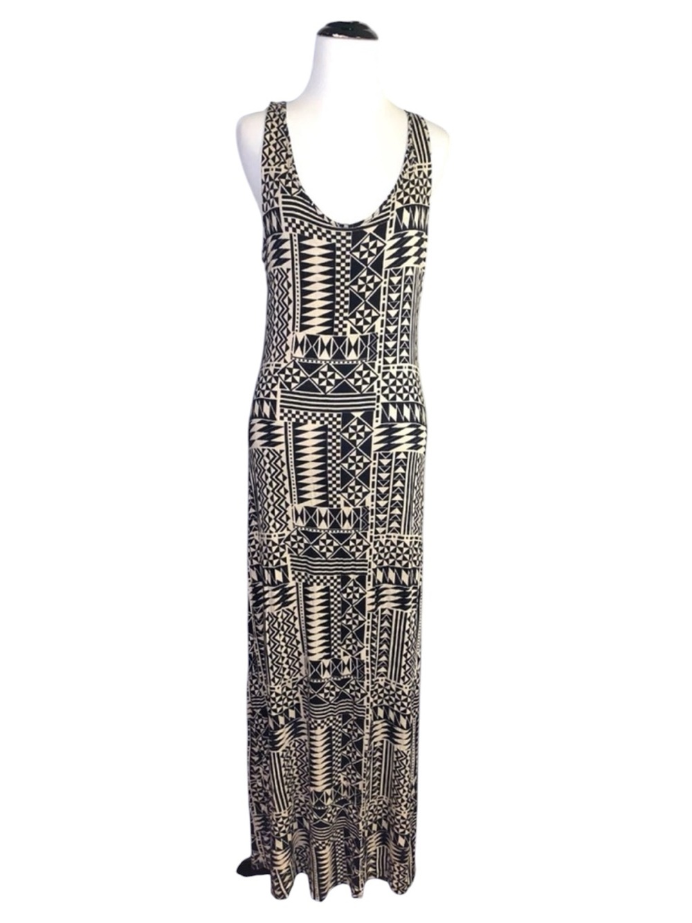 Urban outfitters Staring at stars geometric print maxi dress, stretchy, Large